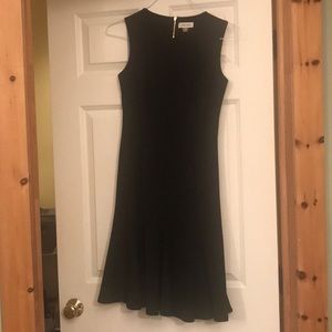 Black Dress with Ruffled Bottom